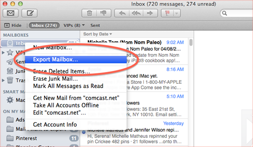 How to transfer outlook mail to mac mail